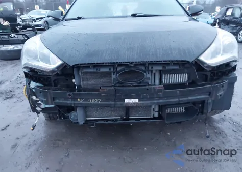 2013 Hyundai Veloster Turbo W/Blue from USA, damaged, VIN KMHTC6AE8DU153799